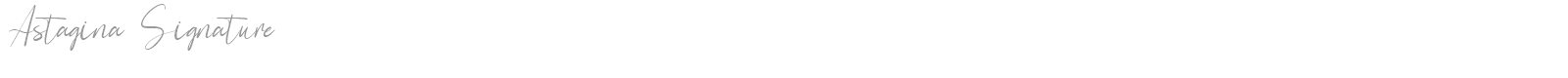 Astagina Signature font preview